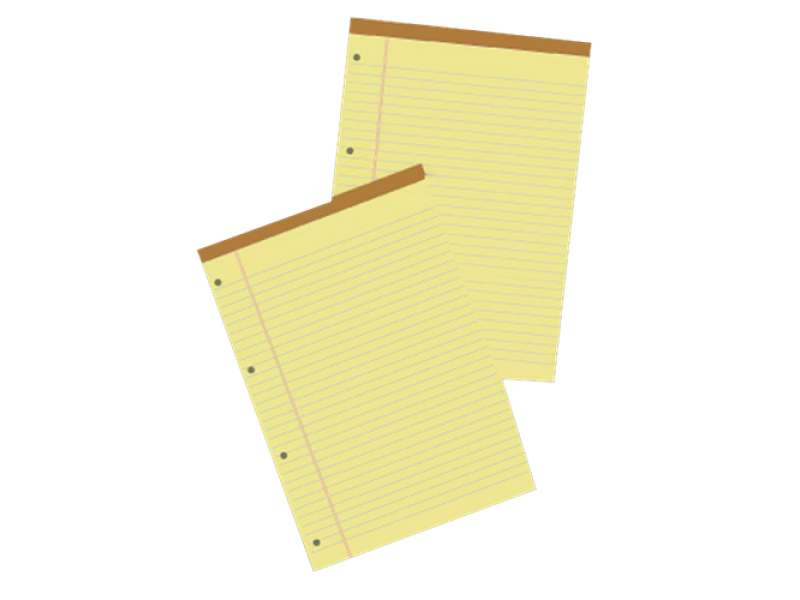 Block Notes Legal senza copertina