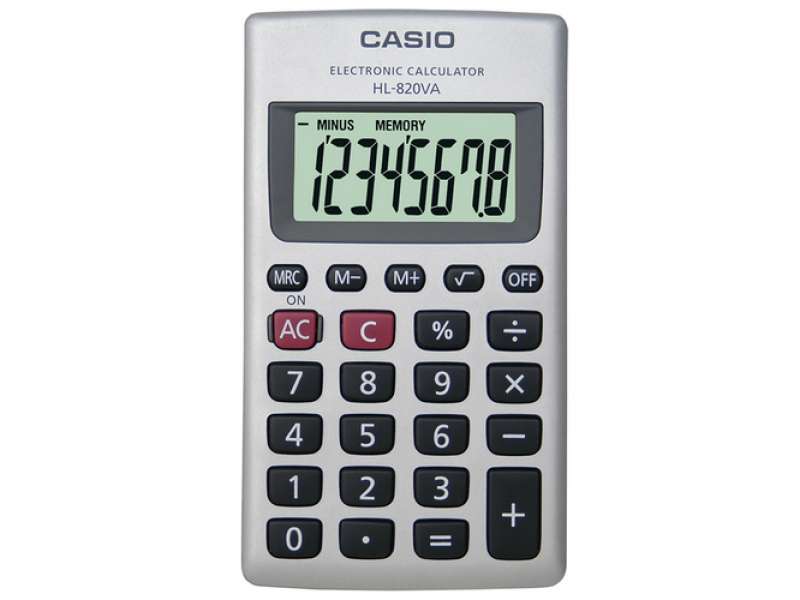 Calcolatrice CASIO Tascabile HL-820VA