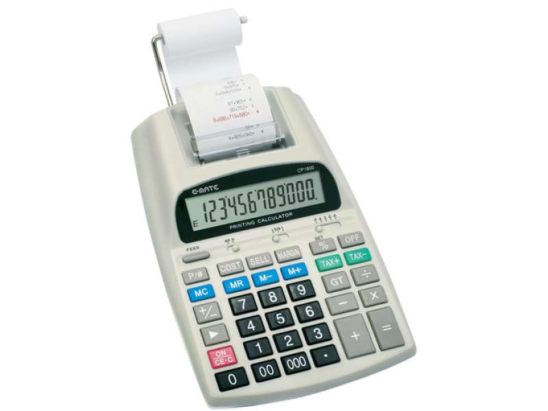 Calcolatrice E-Mate  Scrivente CP-1800