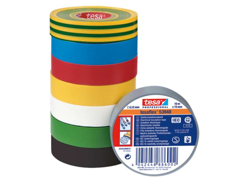 Nastro isolante colorato Tesaflex 53948