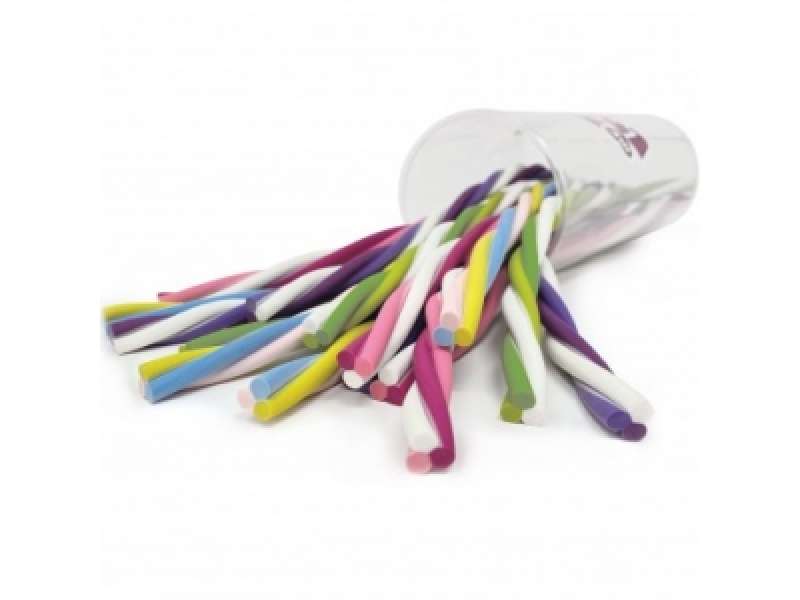 GOMMA TORGIGLIONE MULTICOLOR Barattolo24pz