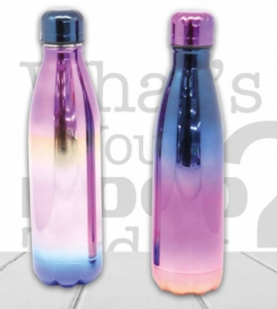 Borraccia Acciaio Inox Colori Cangianti 500ml Milano Cartoeasy