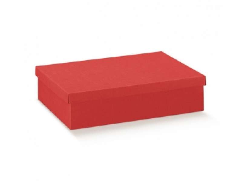 SCATOLA SETA ROSSO 30x20x10cm